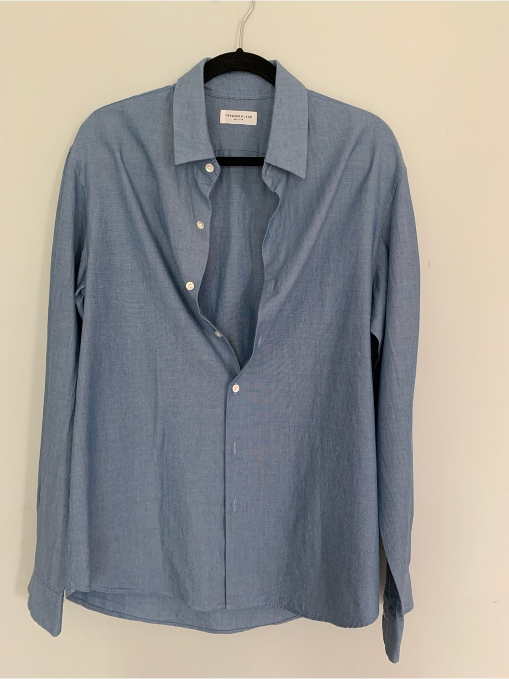 TOMORROWLAND Light Blue Casual Button-Down Shirt